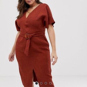ASOS DESIGN curve kimono midi dress